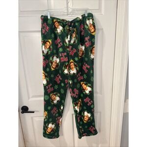 Elf Movie Adult Sz XL  Hunter Green Pajamas‎ Lounge Pants Unisex NEW